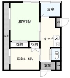 並木光義貸家 C号棟の物件間取画像